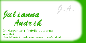 julianna andrik business card